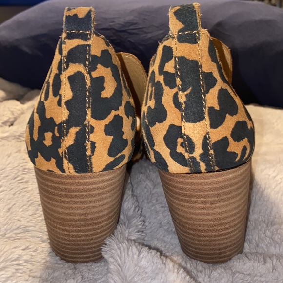 Lucky Brand Junai Leather Peep toe Bootie - Picture 5 of 8